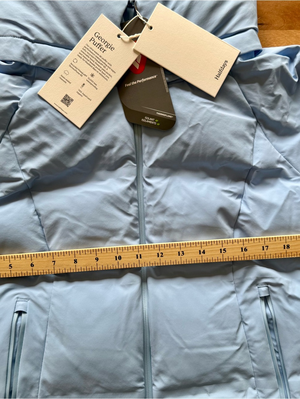NWT Halfdays Georgie Puffer in Forget Me Not - New with Tags - Picture 6 of 11